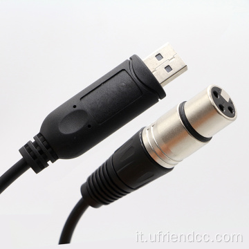 RS485 USB-A a XLR 3Pin Female Cable